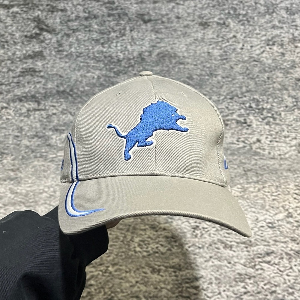 Vintage Detroit Lions Sports Specialties‎ Hat Gray Blue Embroidered Adjustable